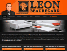 Tablet Screenshot of leonbeauregard.com
